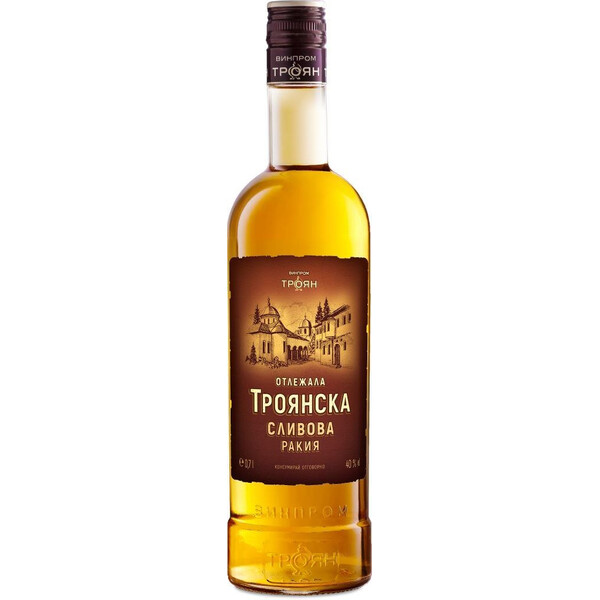 Ракия Сливова Отлежала 0,70л.Троян ~ България - нб 26