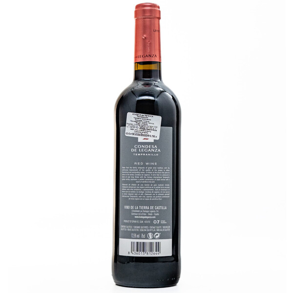 Red wine Tempranillo Condesa de Leganza 2017 0.75 l. Bodegas Leganza