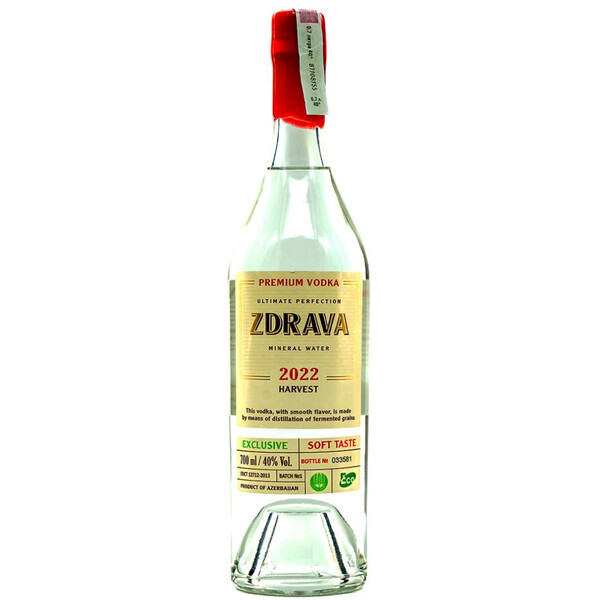 Zdrava Vintage Eco Vodka Batch 1 Harvest 2022