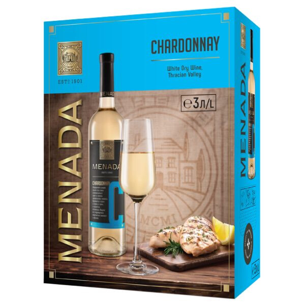white wine Chardonnay Menada 2024