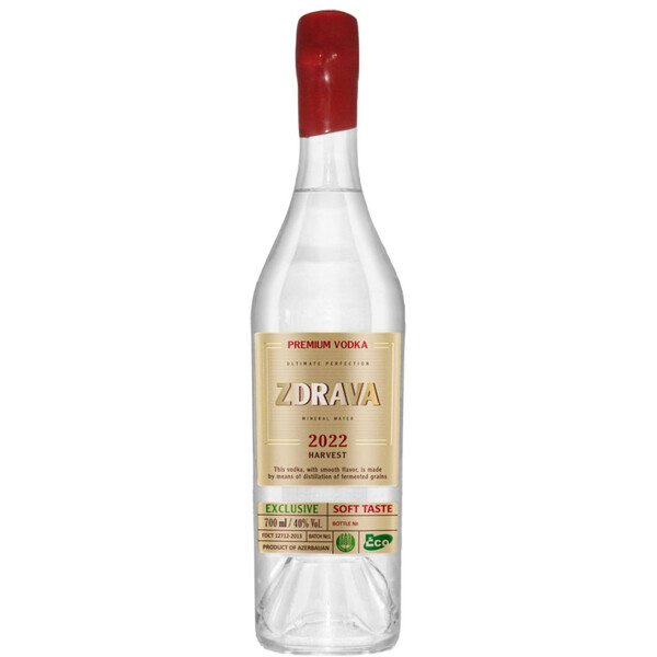 Zdrava Vintage Eco Vodka Batch 1 Harvest 2022