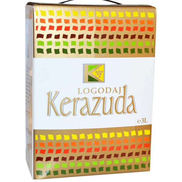 Бяло вино Керацуда 3,0л. Кутия Логодаж ~ България